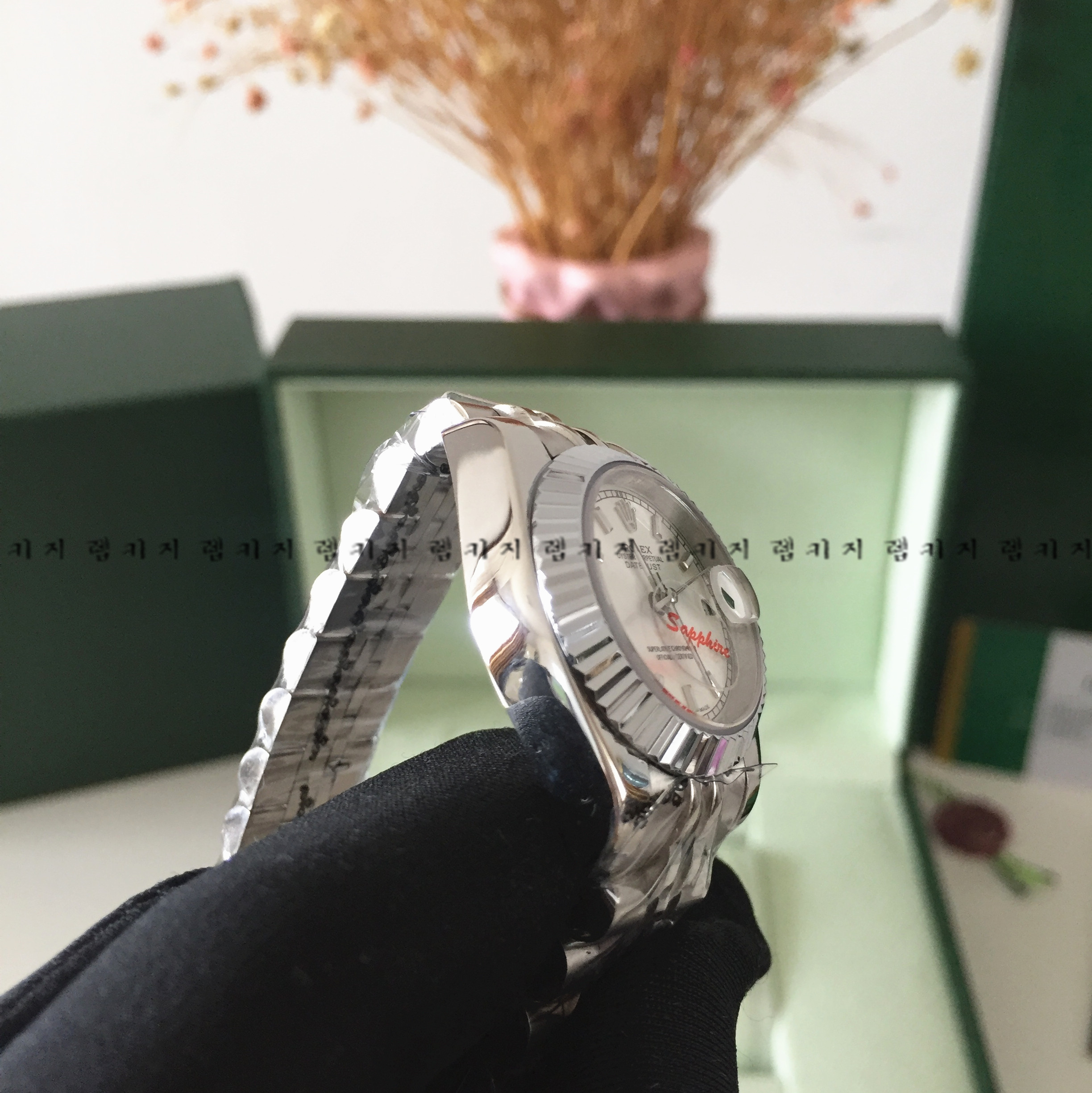 로렉스 롤렉스 데이저스트 은장 메탈 여성시계